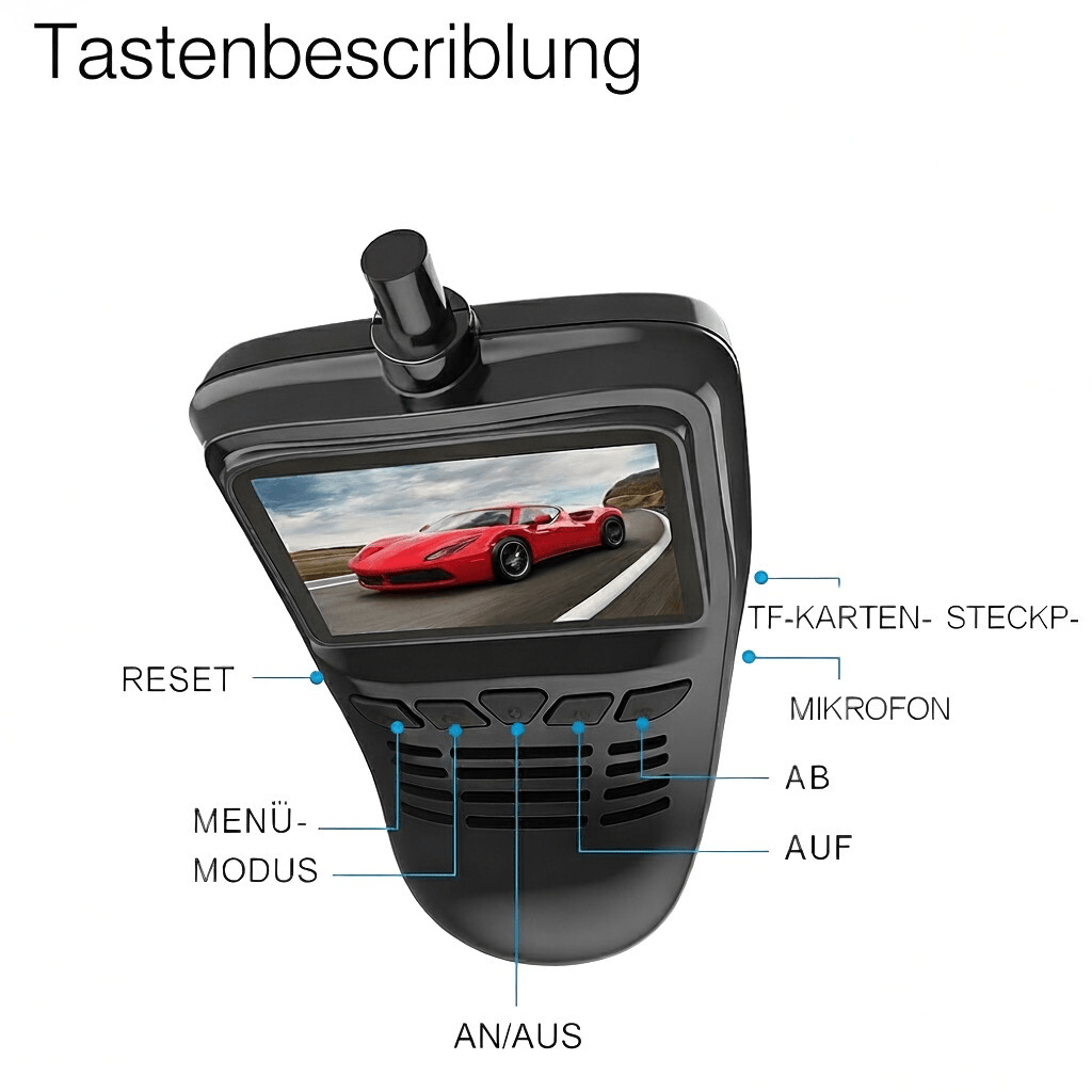 DriveView Mini – Full-HD Dashcam mit WLAN