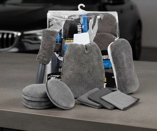 9-teiliges Autowasch- und Reinigungsset